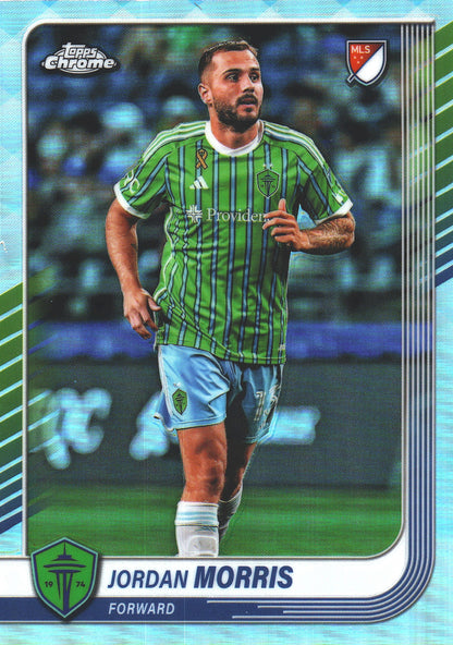 2025 Topps Chrome MLS Refractor Jordan Morris #125 Seattle Sounders