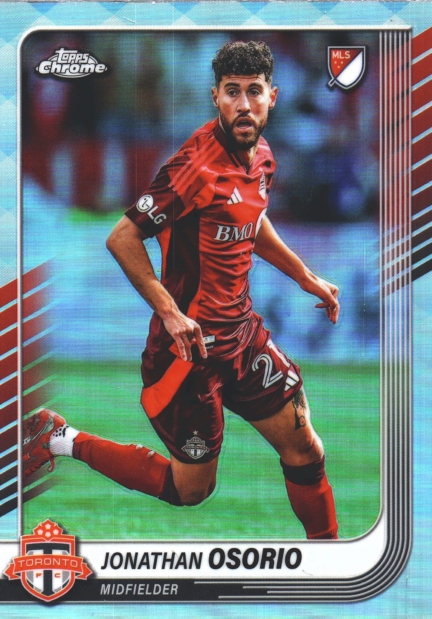 2025 Topps Chrome MLS Refractor Jonathan Osorio #70 Toronto FC