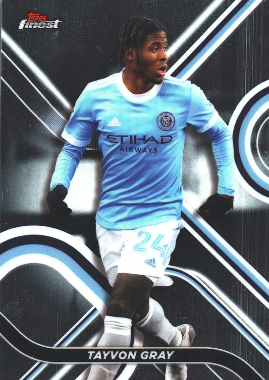 2022 Topps Finest MLS Tayvon Gray #49 New York City FC