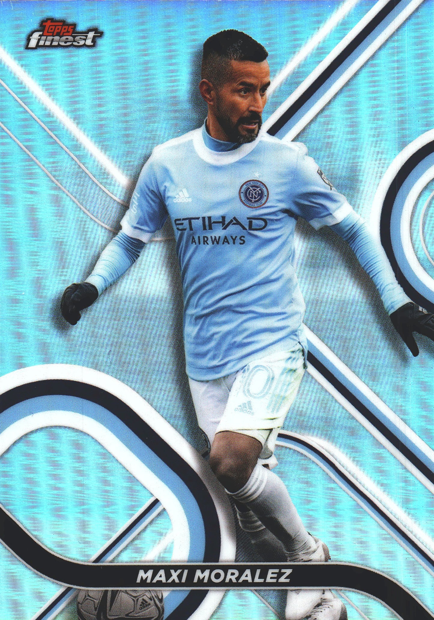 2022 Topps Finest MLS Refractor Maxi Moralez #62 New York City FC