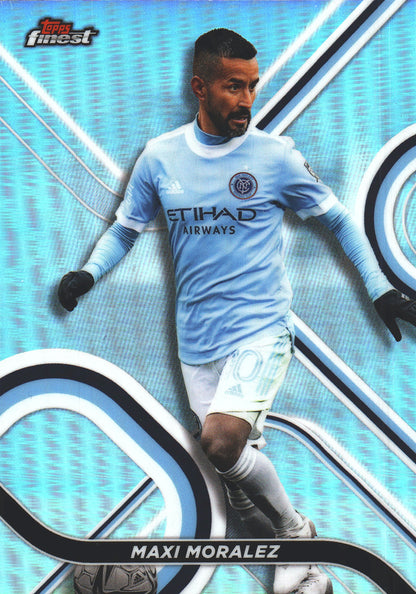 2022 Topps Finest MLS Refractor Maxi Moralez #62 New York City FC