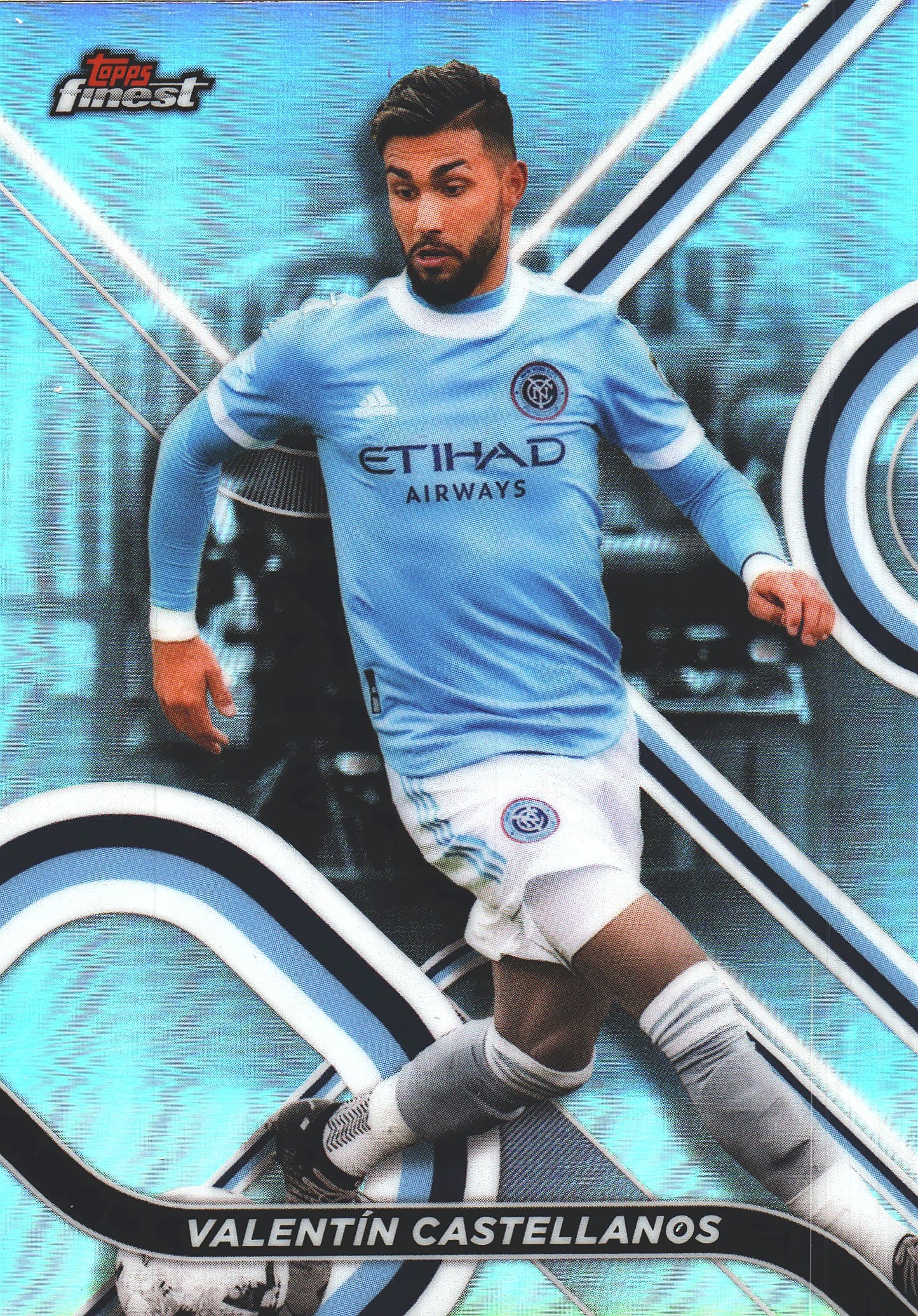 2022 Topps Finest MLS Refractor Valentin Castellanos #3 New York City FC