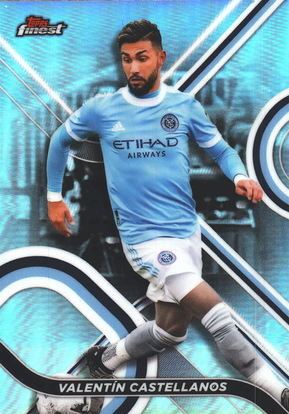 2022 Topps Finest MLS Refractor Valentin Castellanos #3 New York City FC