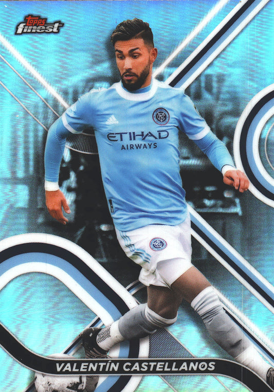 2022 Topps Finest MLS Refractor Valentin Castellanos #3 New York City FC