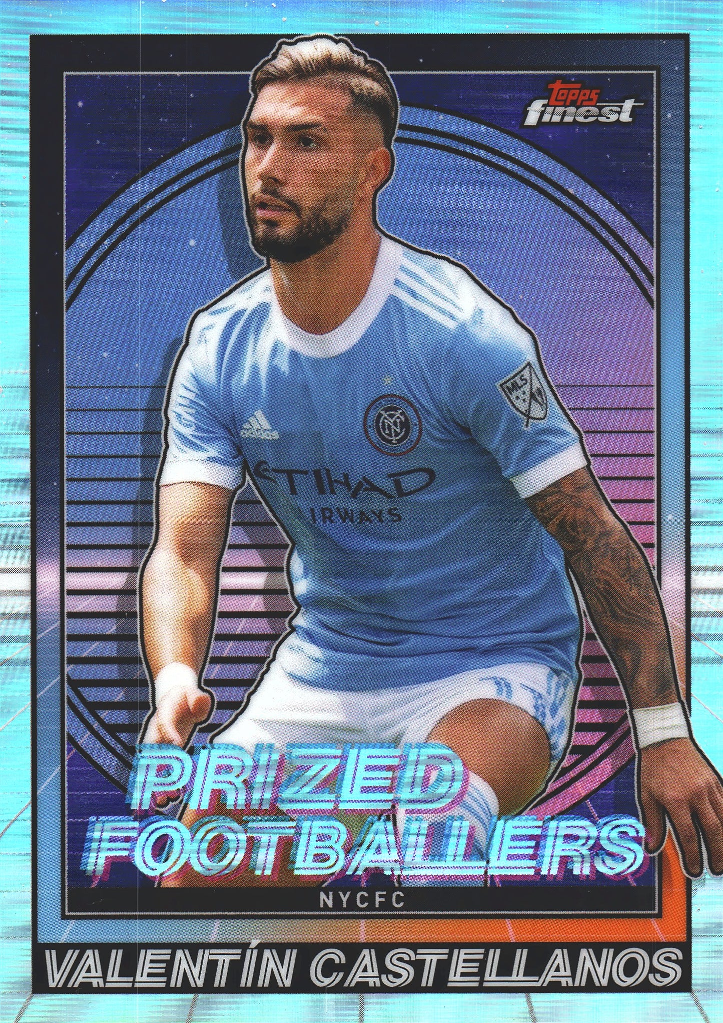 2022 Topps Finest MLS Prized Footballers Valentin Castellanos #PF-11 New York City FC