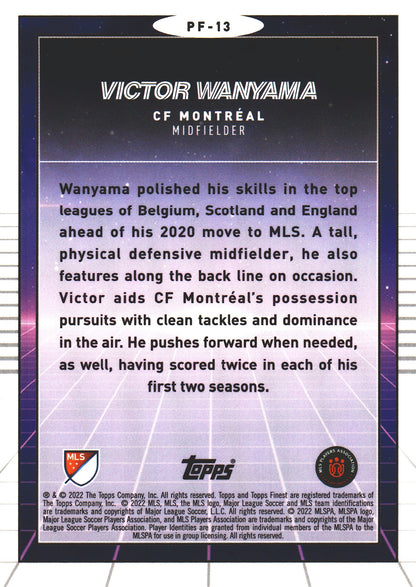 2022 Topps Finest MLS Prized Footballers Victor Wanyama #PF-13 CF Montreal