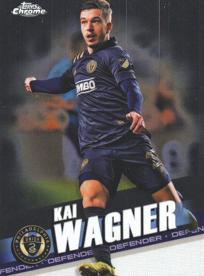 2022 Topps Chrome MLS Kai Wagner #129 Philadelphia Union