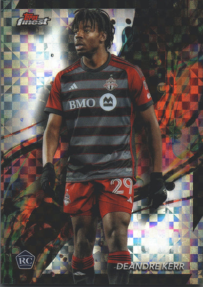 2024 Topps Finest MLS Checkerboard Refractor Deandre Kerr #34 Toronto FC