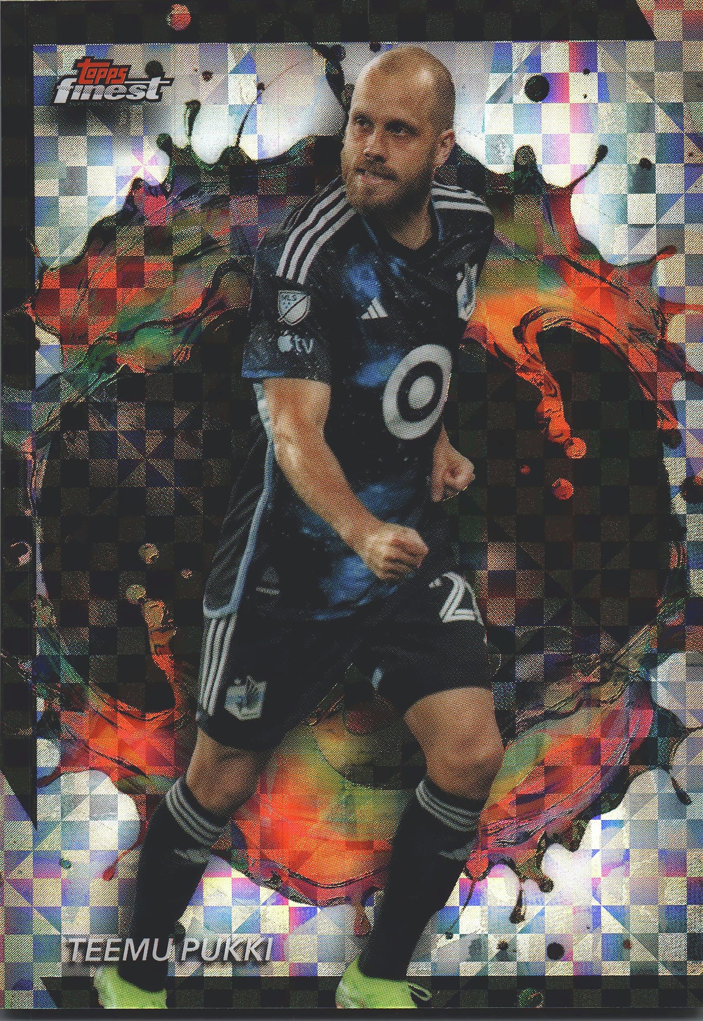 2024 Topps Finest MLS Checkerboard Refractor Teemu Pukki #213 Minnesota United FC