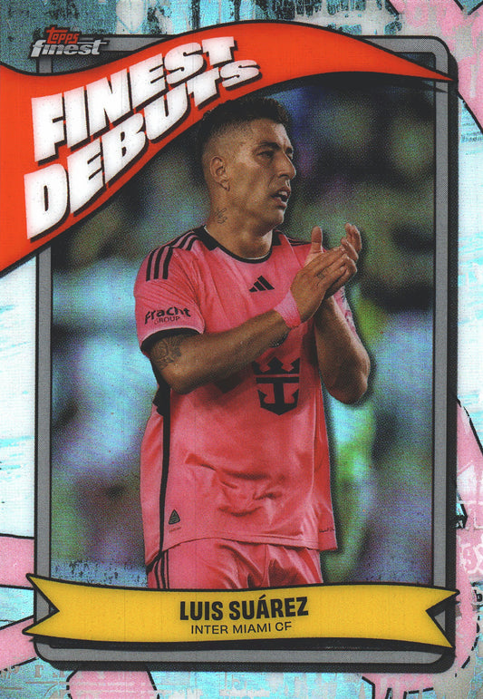 2024 Topps Finest MLS Finest Debut Luis Suarez #FD-3 Inter Miami CF