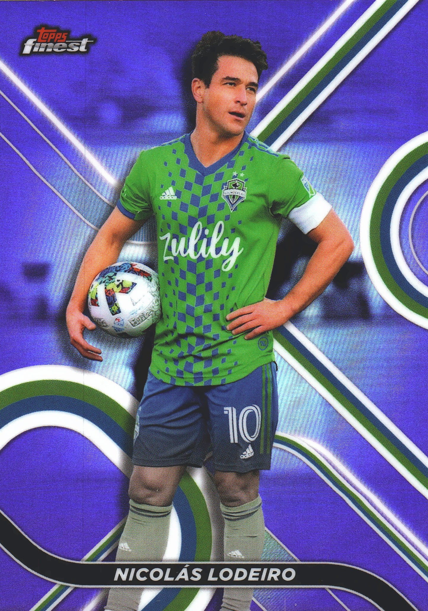2022 Topps Finest MLS Purple /250 Nicolas Lodeiro #86 Seattle Sounders