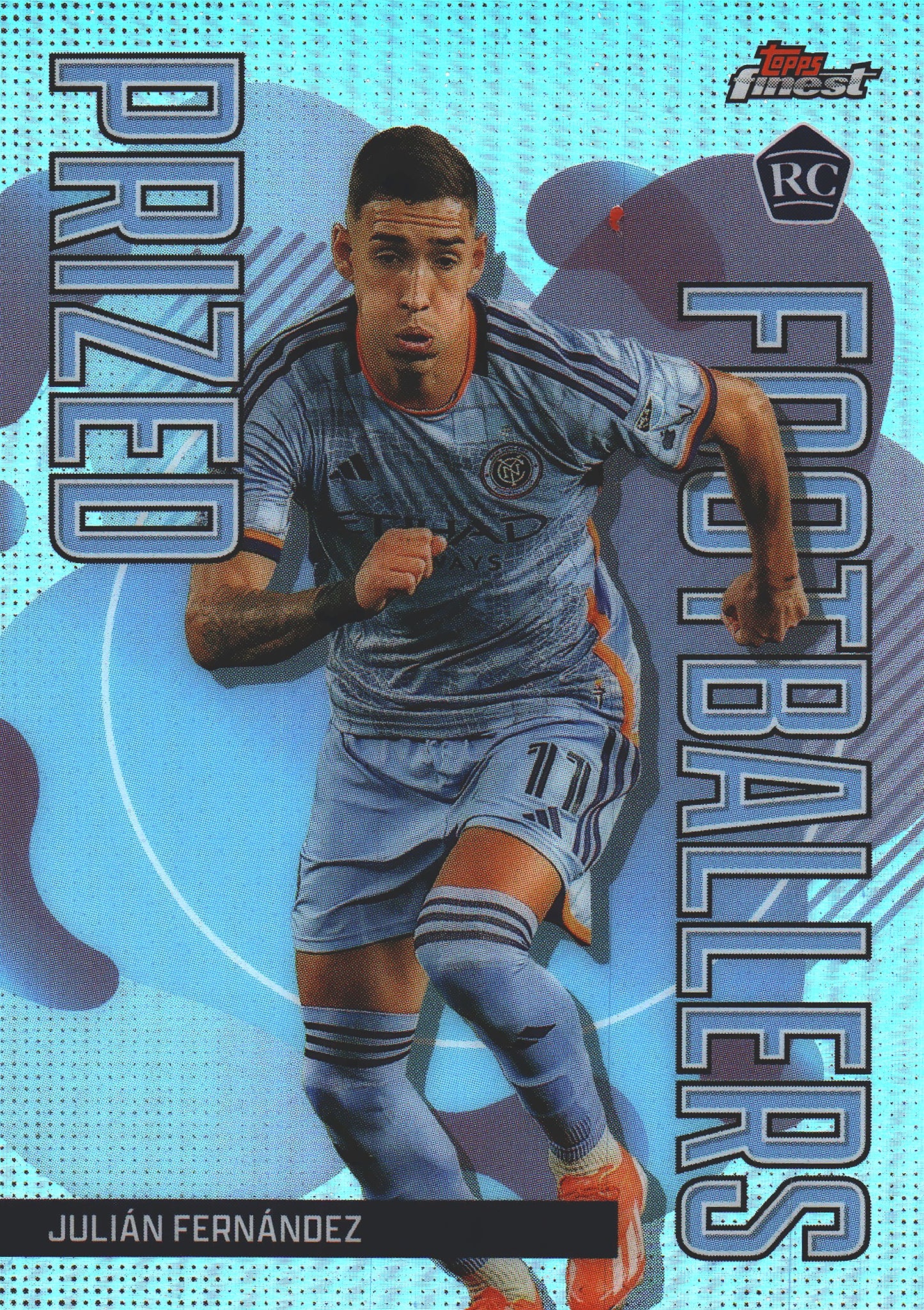 2024 Topps Finest MLS Prized Footballers Julian Fernandez #PF-22 New York City FC