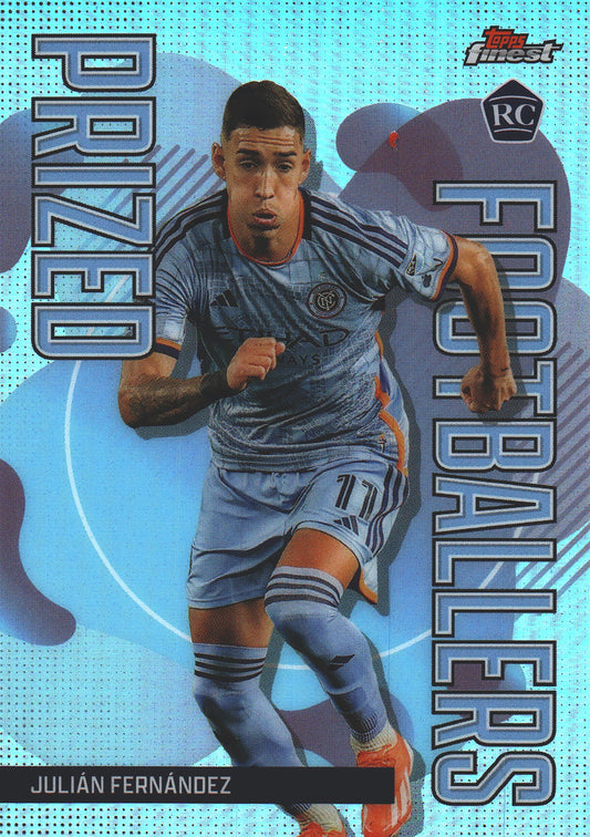 2024 Topps Finest MLS Prized Footballers Julian Fernandez #PF-22 New York City FC