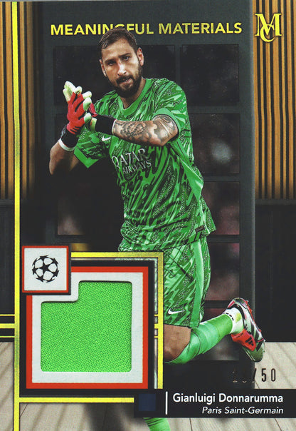 2024 Topps Museum UCC Gianluigi Donnarumma Patch /50 #MMSR-GD Paris SG