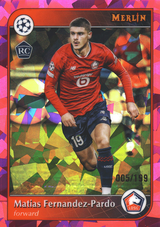 2024 Topps Merlin UCC Pink /199 Matias Fernandez Pardo #103 LOSC