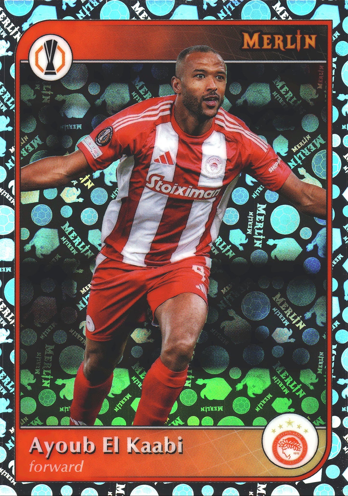 2024 Topps Merlin UCC Merlin Vintage Ayoub El Kaabi #129 Olympiakos