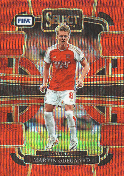 2023 Panini Select FIFA Red Wave /149 Martin Odegaard #2 Arsenal