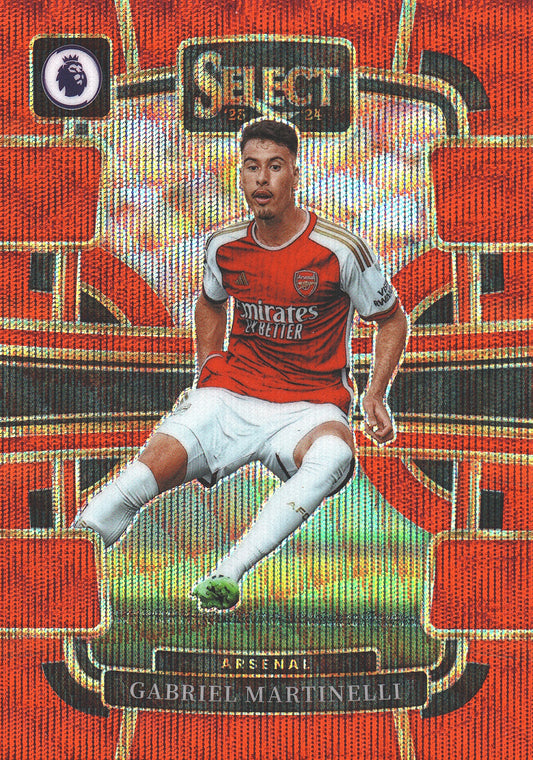 2023 Panini Select FIFA Red Wave /149 Gabriel Martinelli #7 Arsenal