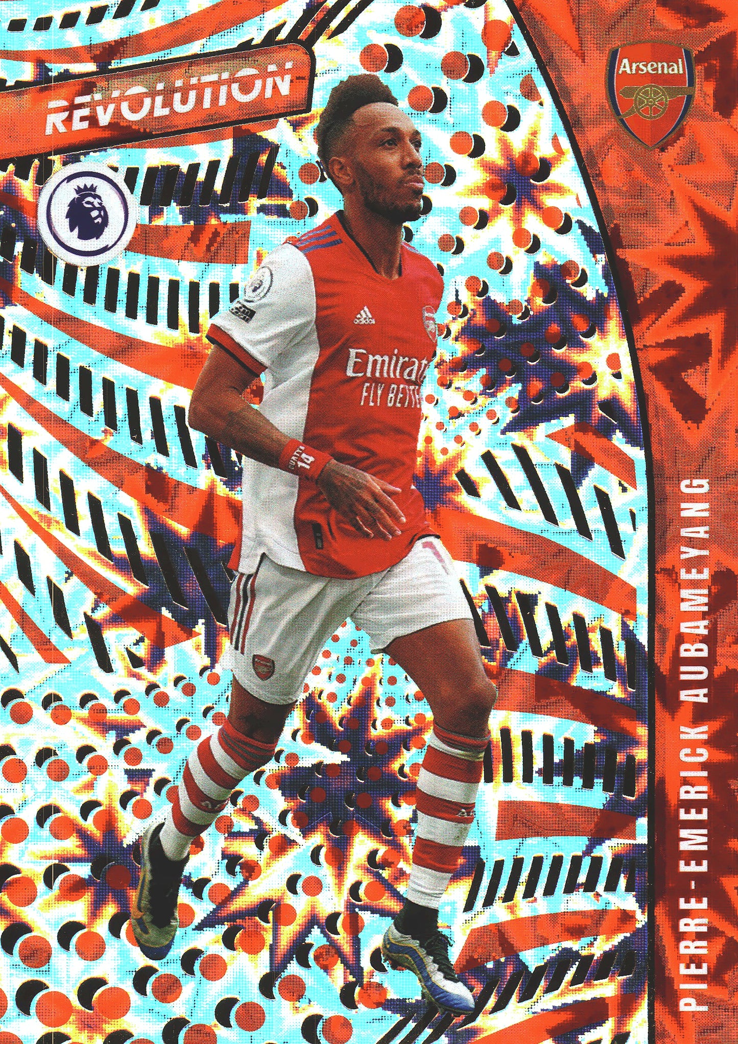 2021 Panini Revolution Impact Red Pierre Emerick Aubameyang #71 Arsenal