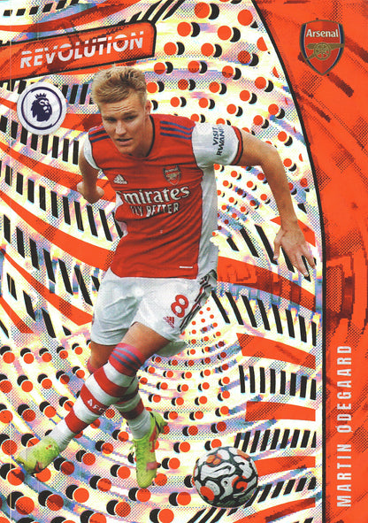 2021 Panini Revolution Fractal Red Martin Odegaard #63 Arsenal