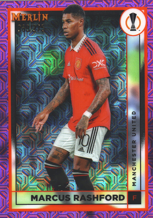 2022 Topps Merlin UCC Pink Mojo /275 Marcus Rashford #98 Manchester United