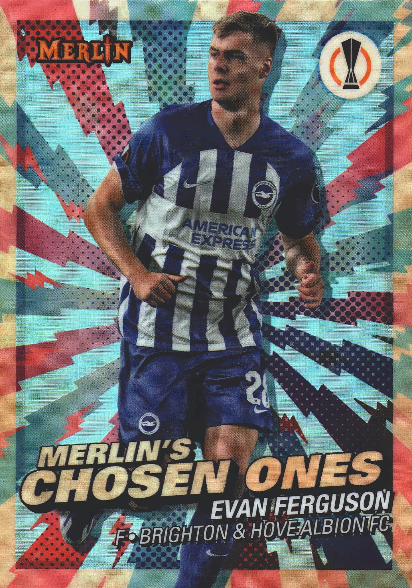 2023 Topps Merlin UCC Merlin's Chosen Ones Evan Ferguson #MC-2 Brighton