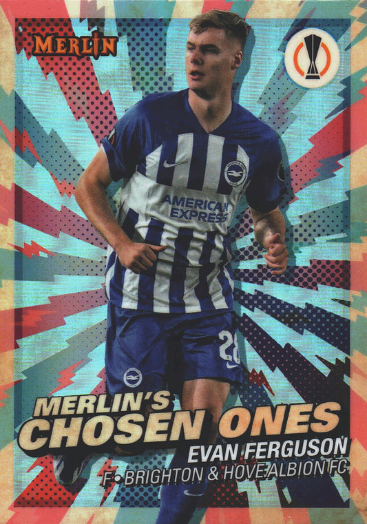 2023 Topps Merlin UCC Merlin's Chosen Ones Evan Ferguson #MC-2 Brighton