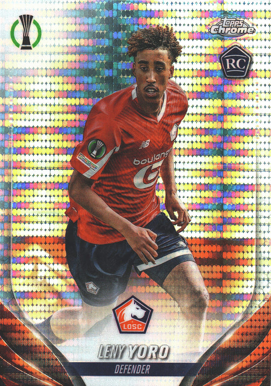 2023 Topps Chrome UCC Pulsar Leny Yoro RC #154 LOSC