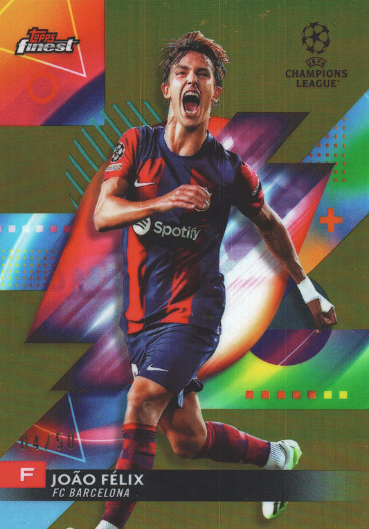 2023 Topps Finest Gold /50 Joao Felix #149 FC Barcelona