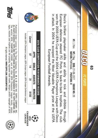 2023 Topps Chrome UCC Legendary Deco #63 FC Porto