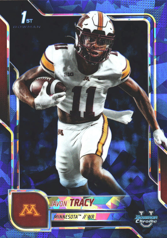 2025 Topps Bowman U Chrome Sapphire 1st Javon Tracy #175 Minnesota Golden Gophers