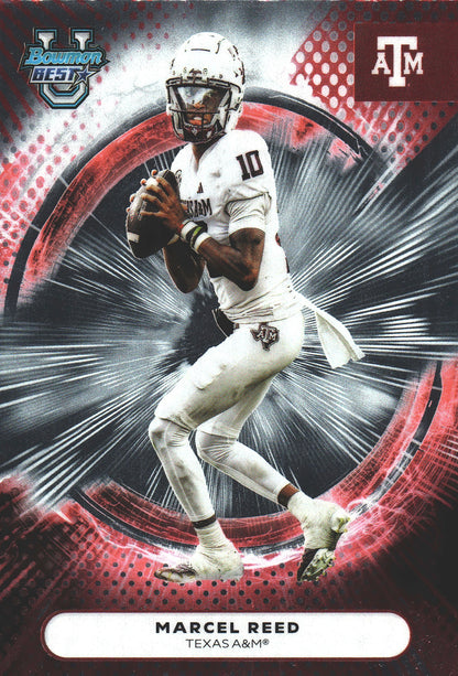 2025 Topps Bowman Best U Marcel Reed #2 Texas A&M Aggies