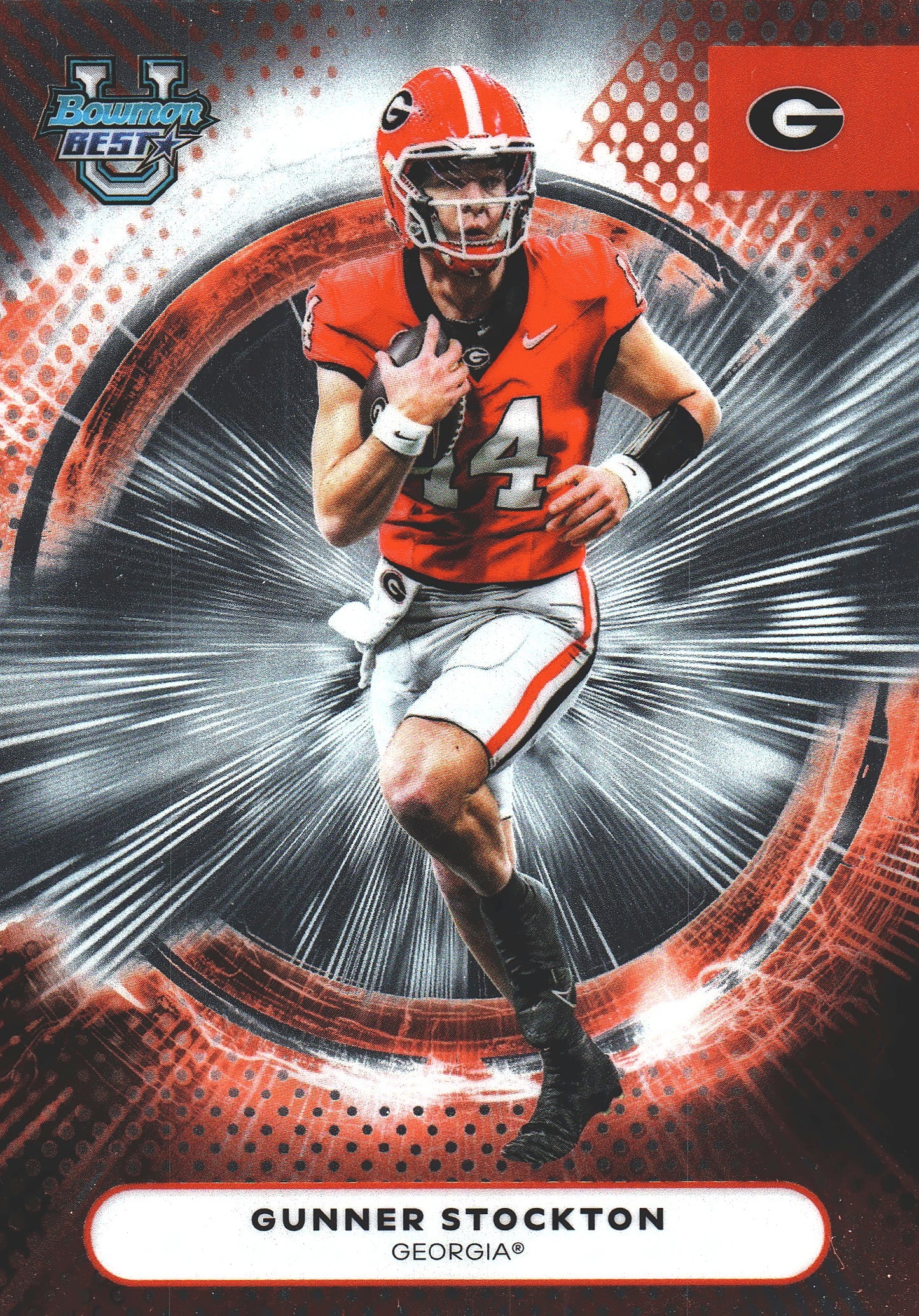 2025 Topps Bowman Best U Gunner Stockton #5 Georgia Bulldogs