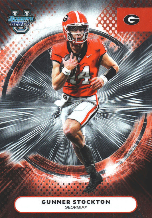 2025 Topps Bowman Best U Gunner Stockton #5 Georgia Bulldogs