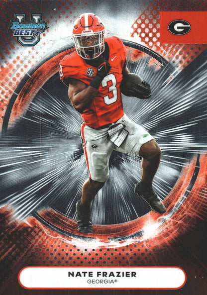 2025 Topps Bowman Best U Nate Frazier #7 Georgia Bulldogs