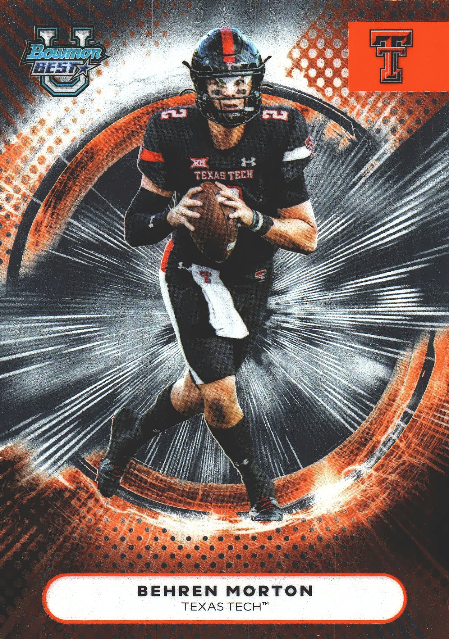 2025 Topps Bowman Best U Behren Morton #25 Texas Tech Red Raiders