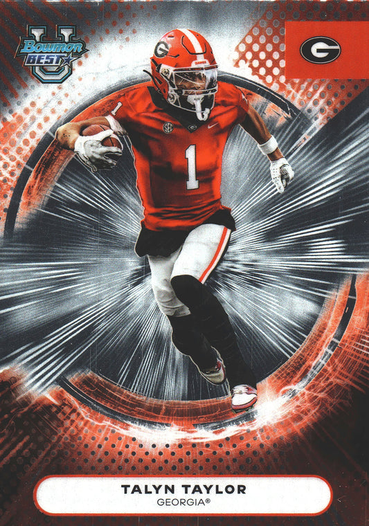 2025 Topps Bowman Best U Talyn Taylor #68 Georgia Bulldogs
