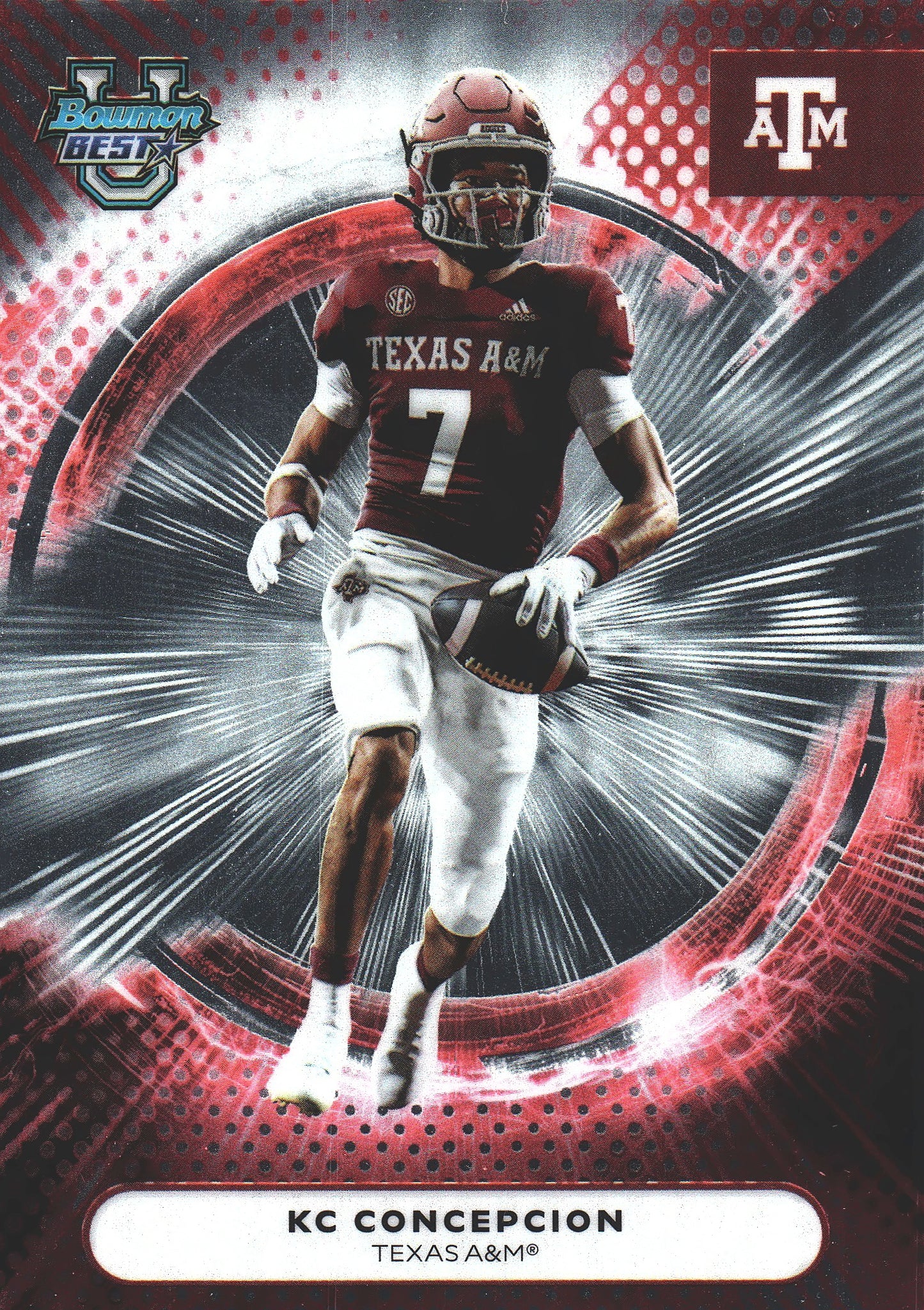 2025 Topps Bowman Best U KC Concepcion #71 Texas A&M Aggies