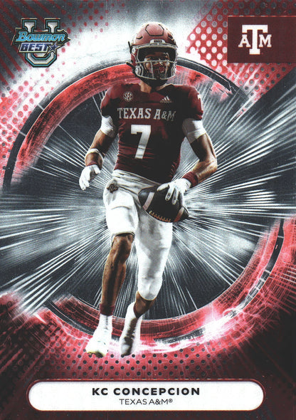 2025 Topps Bowman Best U KC Concepcion #71 Texas A&M Aggies
