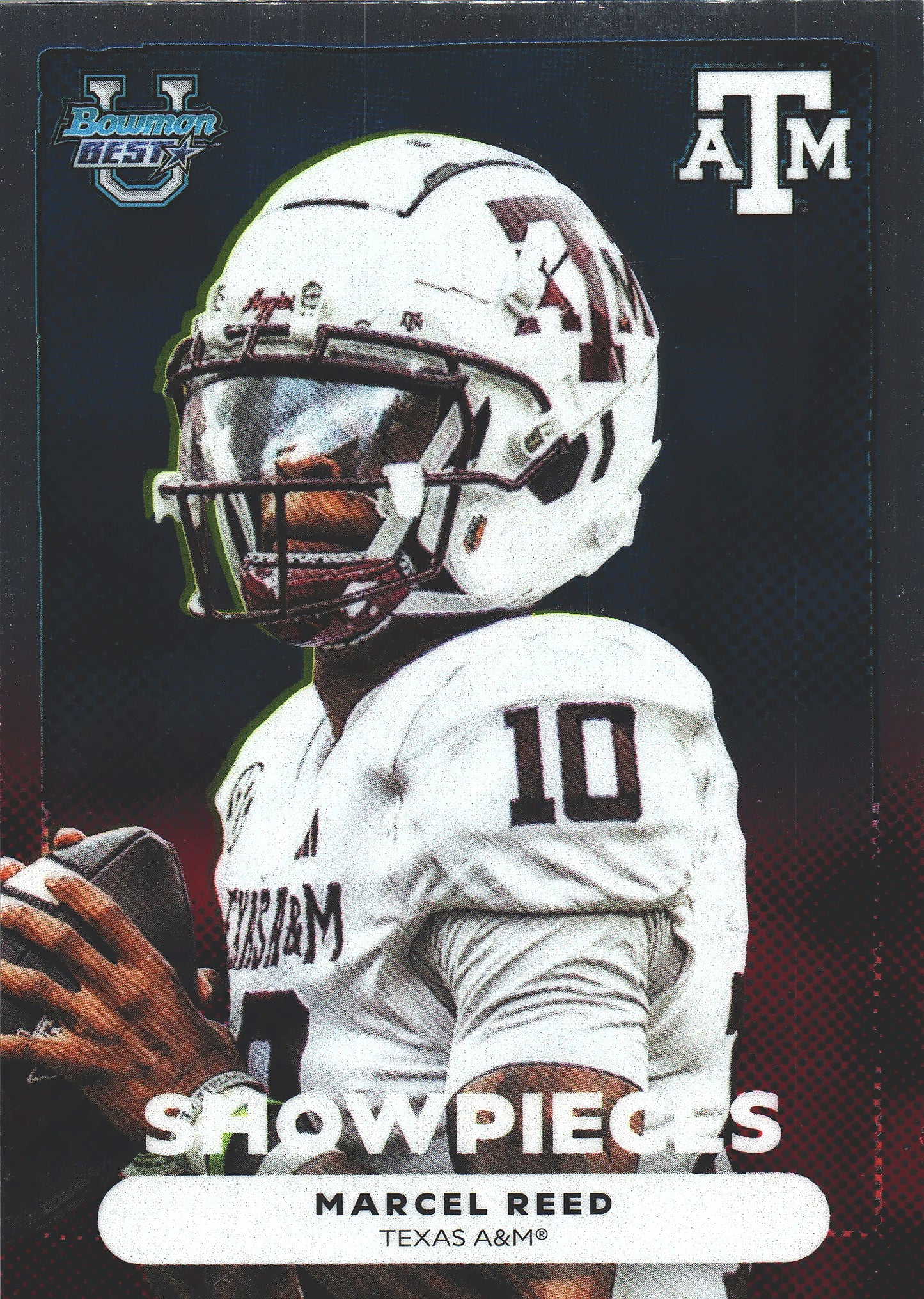 2025 Topps Bowman Best U Showpieces Marcel Reed #BS-5 Texas A&M Aggies