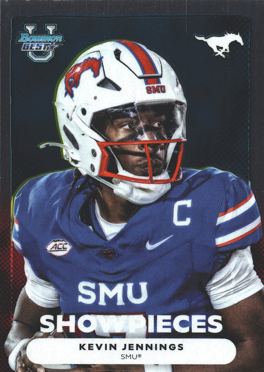 2025 Topps Bowman Best U Showpieces Kevin Jennings #BS-18 SMU Mustangs
