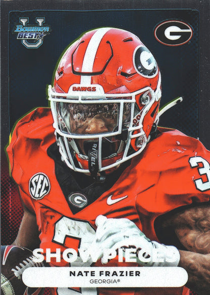 2025 Topps Bowman Best U Showpieces Nate Frazier #BS-25 Georgia Bulldogs