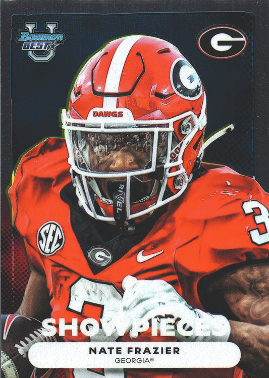 2025 Topps Bowman Best U Showpieces Nate Frazier #BS-25 Georgia Bulldogs