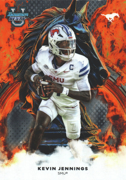 2025 Topps Bowman Best U Workhorse Kevin Jennings #W-18 SMU Mustangs