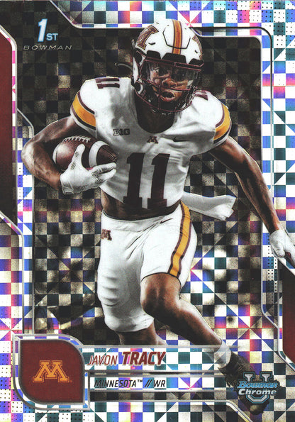 2025 Topps Bowman U Chrome X-Fractor Javon Tracy 1st #175 Minnesota Golden Gophers