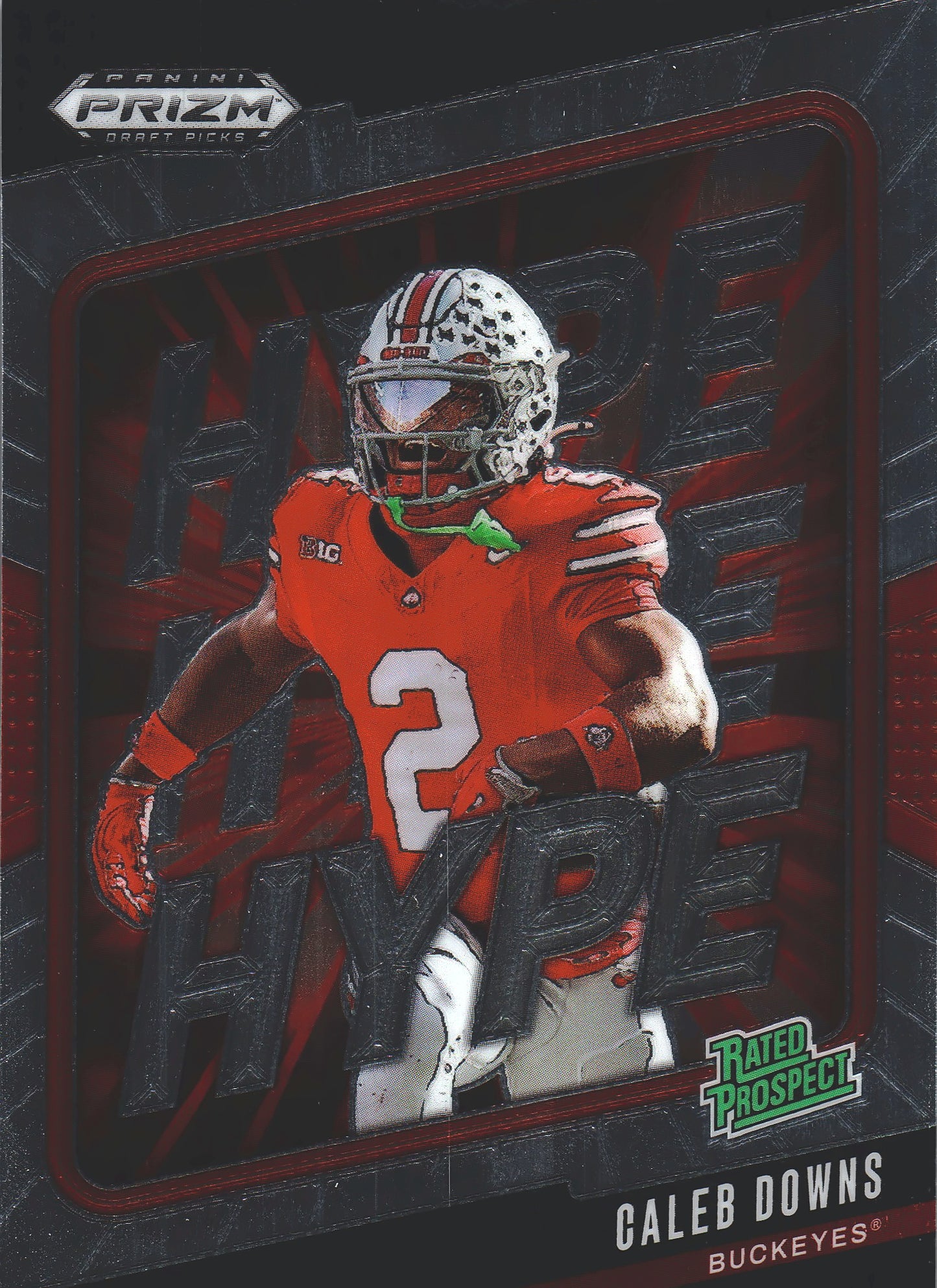 2025 Panini Prizm Draft Picks Hype Caleb Downs #21 Ohio State Buckeyes
