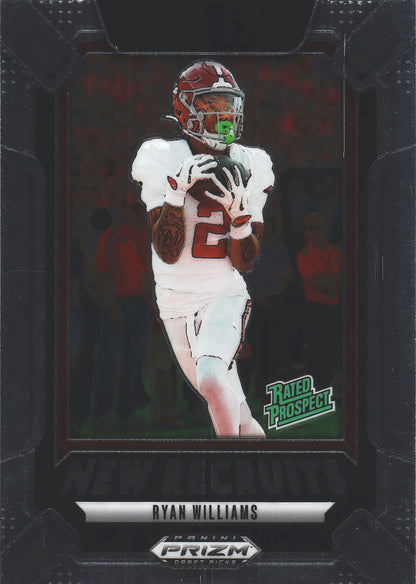2025 Panini Prizm Draft Picks New Recruits Ryan Williams #23 Alabama Crimson Tide