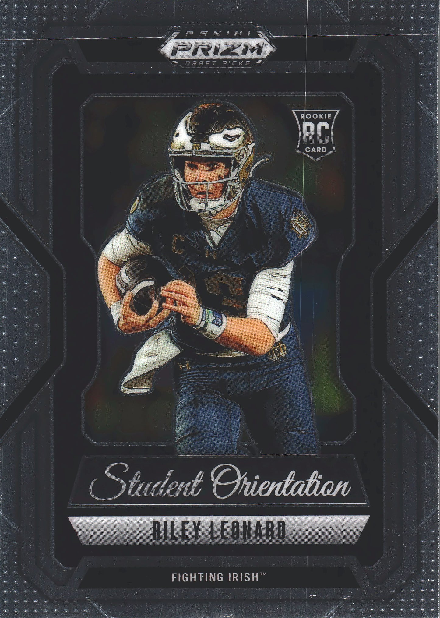 2025 Panini Prizm Draft Picks Student Orientation Riley Leonard #20 Notre Dame Fighting Irish