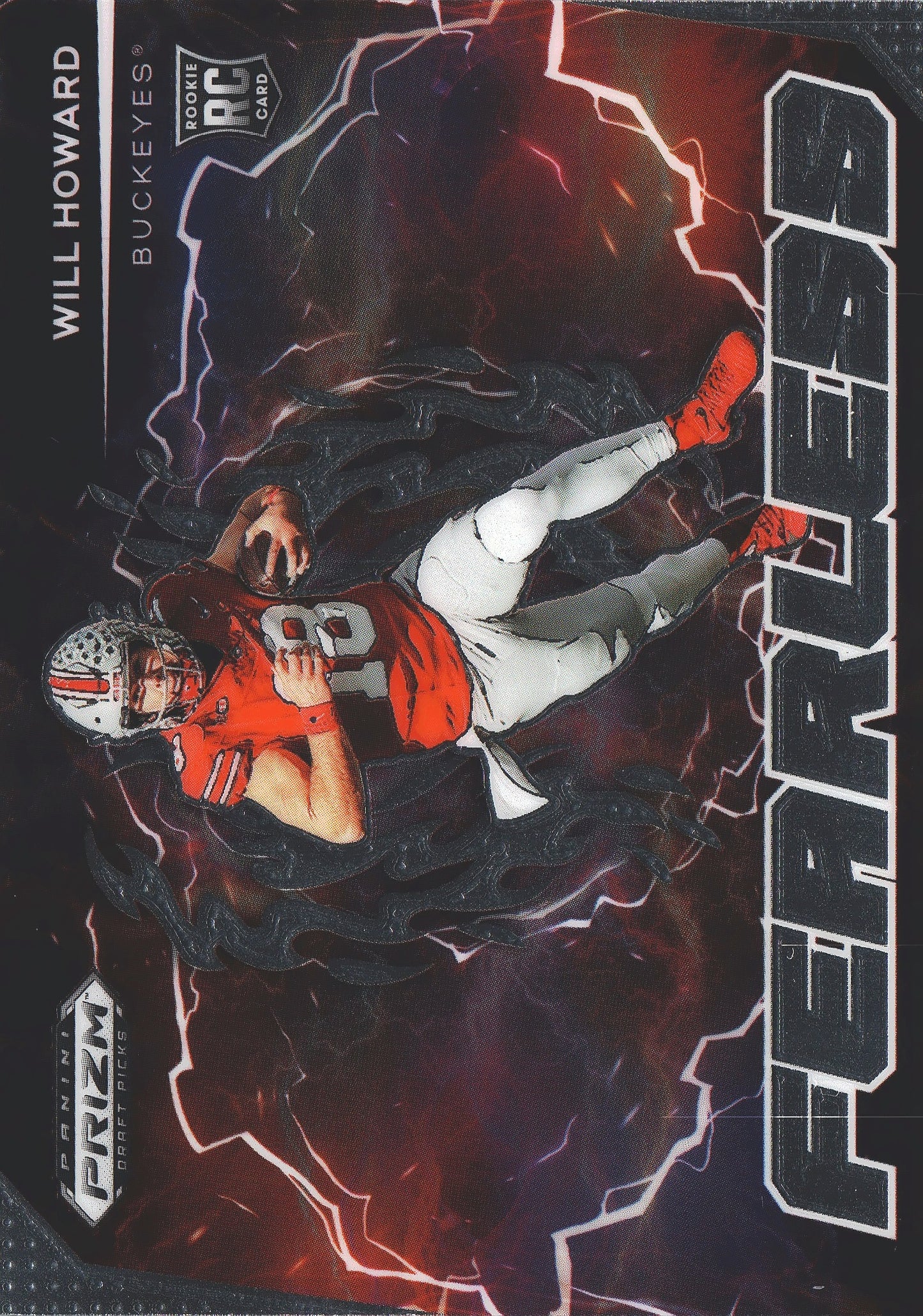 2025 Panini Prizm Draft Picks Fearless Will Howard #F-WHD Ohio State Buckeyes