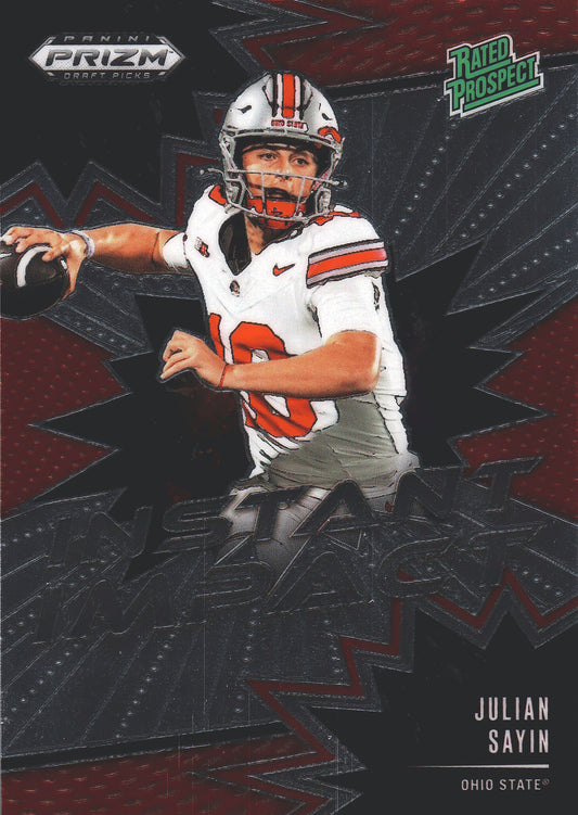 2025 Panini Prizm Draft Picks Instant Impact Julian Sayin #II-JSN Ohio State Buckeyes